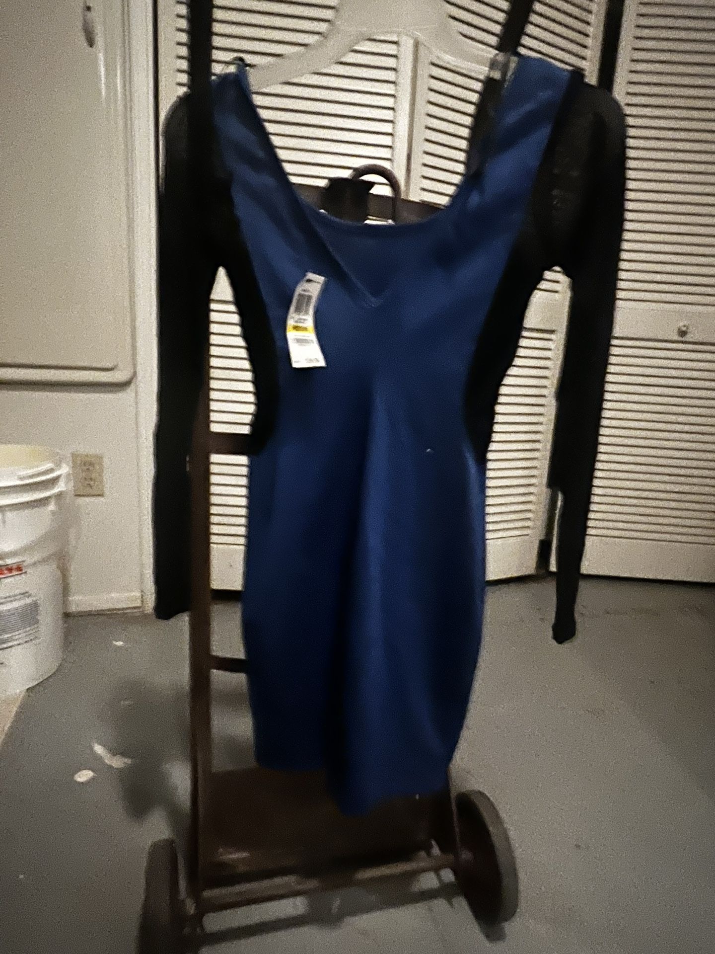 Material Girl Black &Blue Dress New