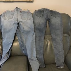 True Religion Size 26 -2 Pairs $ 75.. Barely Worn 