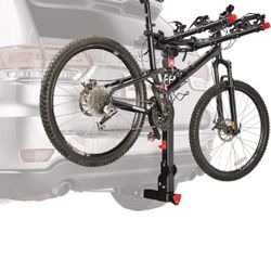 Allen Sports Deluxe+ Locking Quick Release 4-Bike Carrier for 2 in. Hitch, Model 840QR, Black