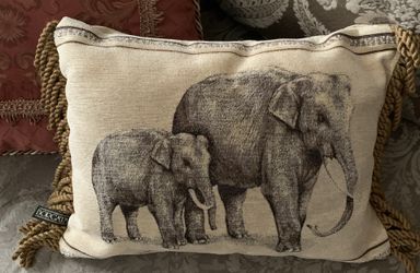 Borgata Elephants Pillow