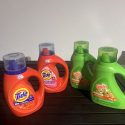 Gain & Tide Laundry Detergent ( 4 For $25) Bundle