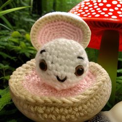 Crochet Clam Handmade Stuffed Toy Amigurumi 