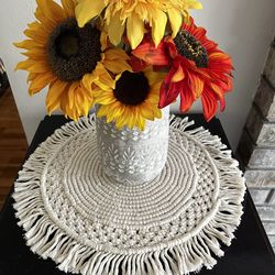 Handmade Multifunctional Macrame BoHo Placemats Set