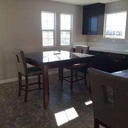 Marble Dining Table + 4 Chairs 