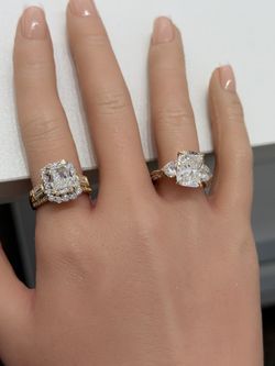 7.17Ctw VS2/F 14KT Lab Diamond IGI Certified Engagement Ring 