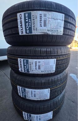 4 NEW TIRES KUMHO 215/55/17