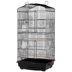 36-inch Hanging Medium Parakeet Bird Cages for Parakeets Finches Canaries Lovebirds Small Quaker Parrots Cockatiels Budgie Green Cheek Conure Travel P