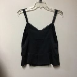 Women’s LOFT Ann Taylor 100% polyester black Cami with adjustable straps… Size 6