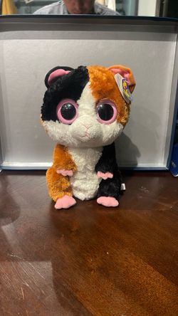 Ty Beanie Boos Buddies Buddy Size NIBBLES Guinea Pig Medium 9" Plush 2011 - RARE