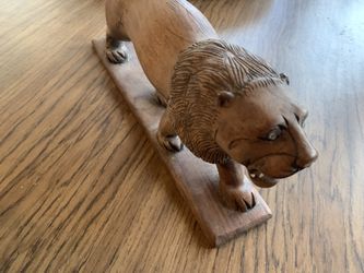 Hand Carved Lion 