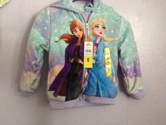 Little Girl Jacket Brand Disney and storybook with figurines