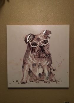 Adorable dog canvas