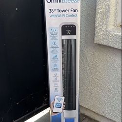 OmniBreeze Tower Fan with Internal Oscillation and Wi-Fi (38-inch)