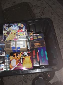 Pokémon cards, funko pops etc