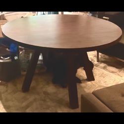 Nice Solid Wood Round Table 