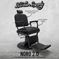 NORO 2.0 Barber Chair - Black On Black