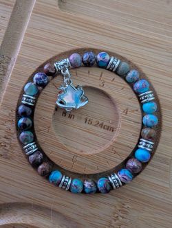 6mm Imperial Jasper Star Bracelet