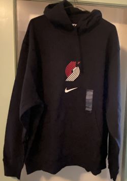Nike Portland Trail Blazers Men Black Hoodie SZ XL NEW