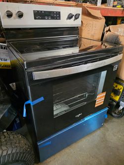 Whirlpool Electric Range Stove with Glass Cooktop