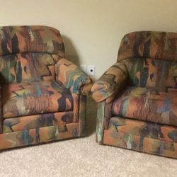 Swivel Chairs (a pair)