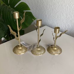 Candle Light Holders Gold Home Decor