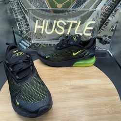 Nike Air Max 270 (PS) 'Black Volt' Youth Sz 3Y