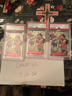 Pokemon n one piece cards for sal