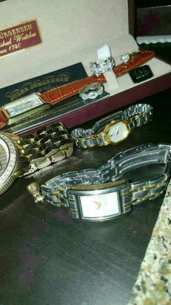 Vintage jewelry lot Rings watches
