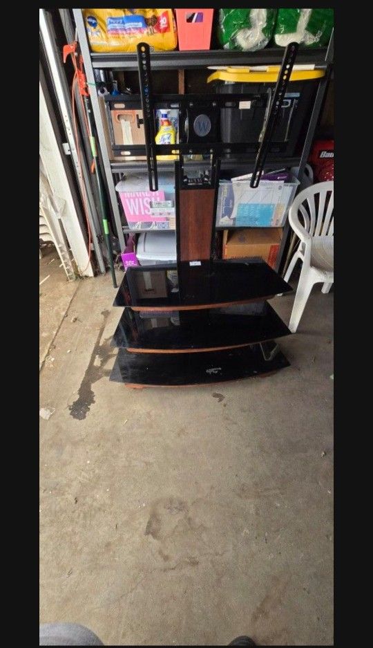 Tv Stand Glass Shelves 