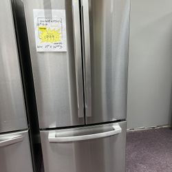 Refrigerator, GE 30” W French Door Free Delivery With Warranty