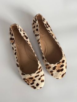 Chloe LAUREN Leopard Ballet Flats