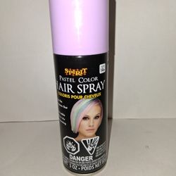 Spirit Halloween pastel pinkish/lavenderish hair spray temporary color ONLY $2! 