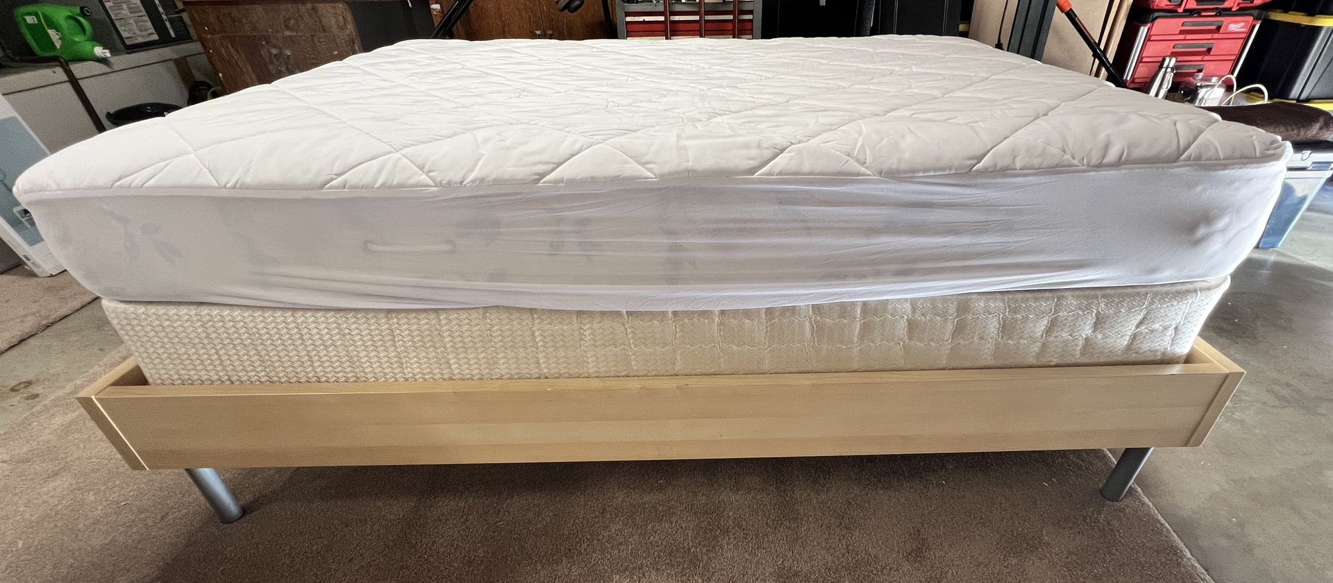Full Size mattress, Box Spring, And Bed Frame