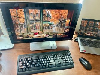 HP 23” Monitor + Keyboard & Bluetooth Mouse