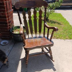 Antique Rocking Chair Made In Yugoslavia