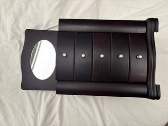 Wooden tower jewelry box
