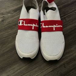 👟 Champion Slip-On Sneakers – White/Red – Size 11.5 Men’s 👟 - $20 (OBO)