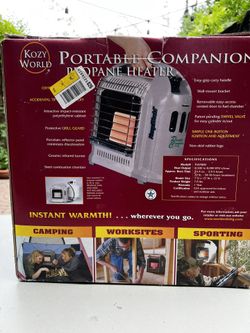 Kozy World portable companion propane heater