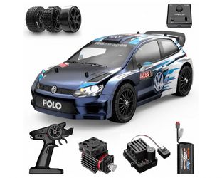 RC CARS NEW - VW Polo 14304 Rally con Baterias Extras y Llantas / New