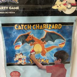 Vintage Pokémon Party Game Catch Charizard Pin The Tail Version