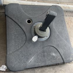 Really Heavy And Large Umbrella And Base Outdoor Patio Furniture