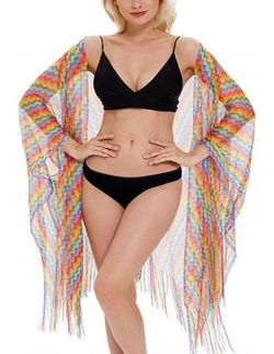 Women's colorful Beach kimono/ one size