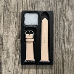Leather Bands Compatible with Apple Watch Band 45mm 44mm 42mm 41mm 40mm 38mm