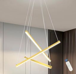Gold 3-Light Led Chandelier (Negotiable)