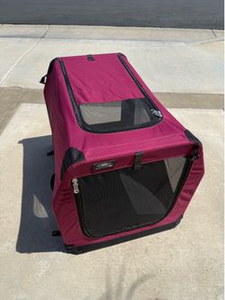BackyardPet Large Folding Soft-Sided Dog Crate (35”x21”x25”)