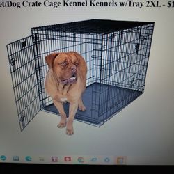 New Pet / Dog Crate, Cage, Kennel With Trey 2XL