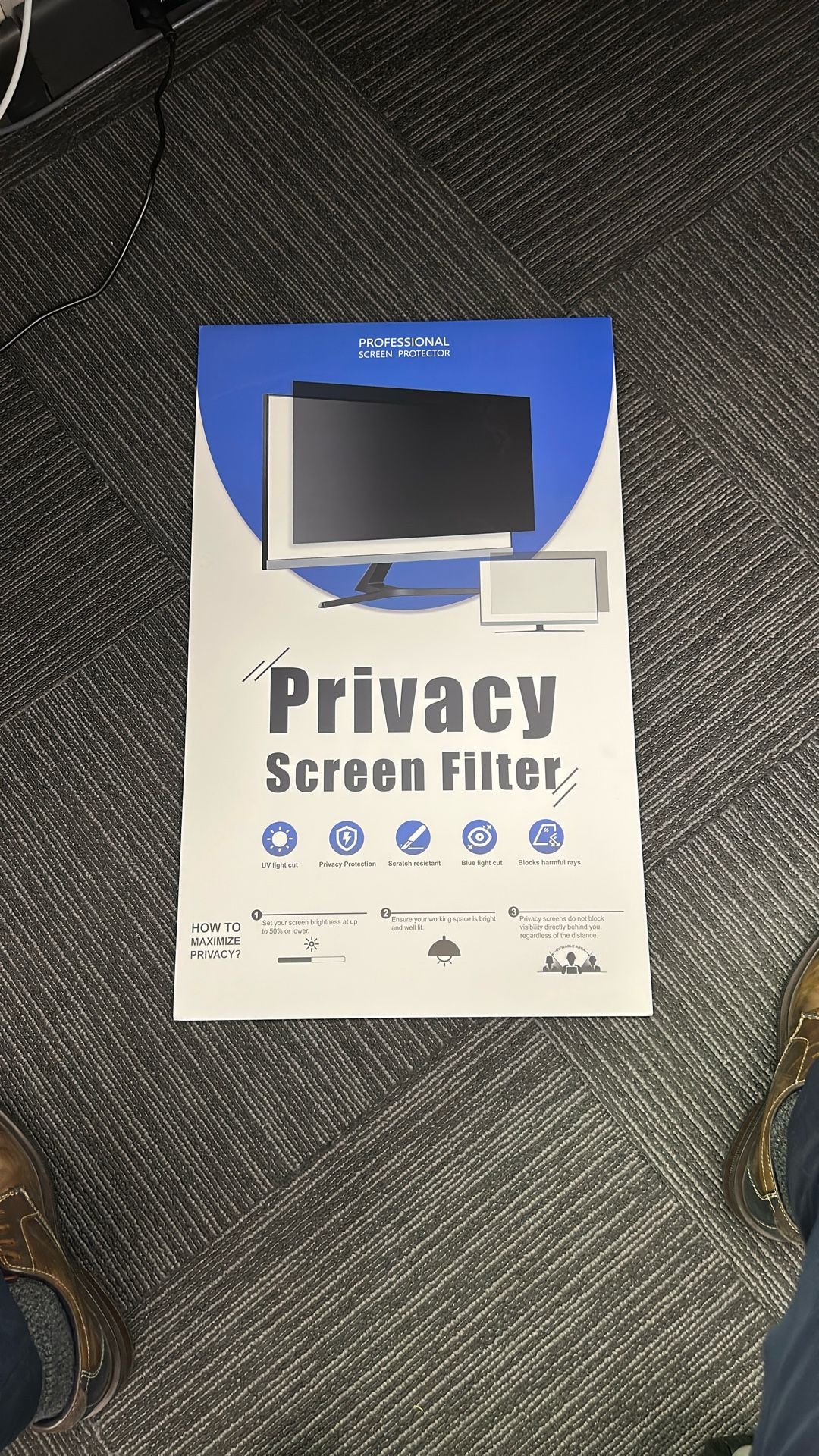 Open box: 28” Privacy Screen Filter