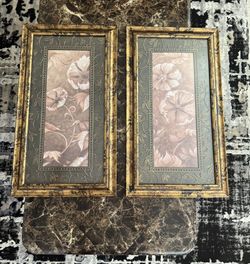 Framed Floral Wall Art