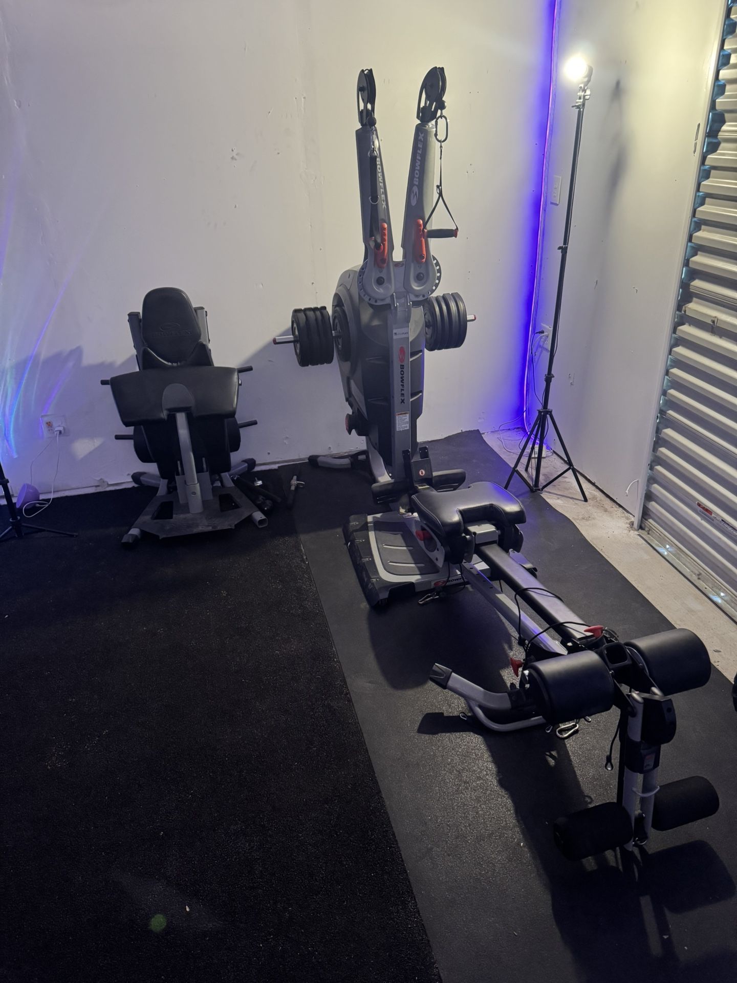 Bowflex Revolution Home Gym +80lbs Added Weight Upgrade+ Accessories Rack+ Rope Attachment