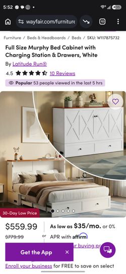 Murphy bed brand neww